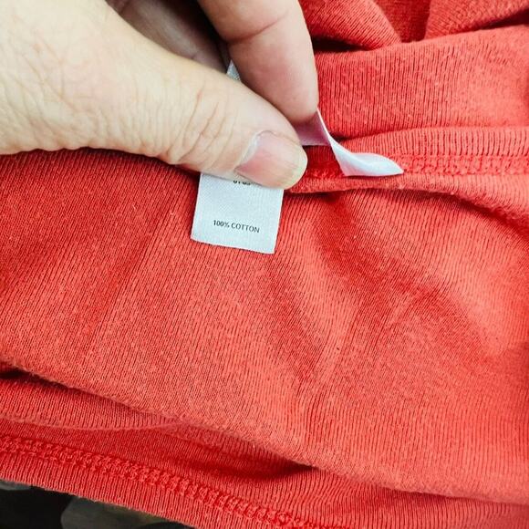 Victoria's Secret Orange Bling Rhinestone Short Sleeve Tee Womens Size Medium - Picture 4 of 5